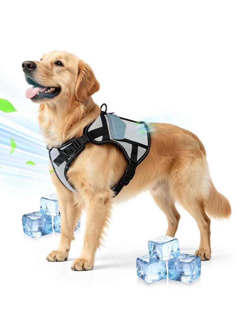 Dog Cooling Harness with Ice Packs